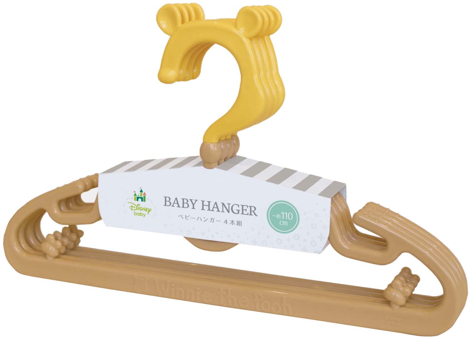 Amazon.co.jp: 錦化成 ベビーハンガー 4本組 くまのプーさん